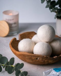 Wool Dryer Balls - Set of 3: White