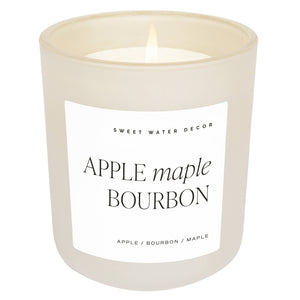 Apple Maple Bourbon / 15 oz Soy Candle