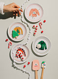 Ugly Christmas Sweater Appetizer Plates Set of 4