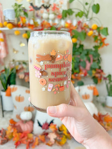 Pumpkin Spice Glass