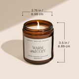 Warm and Cozy Soy Candle