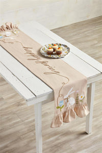 HAPPY SPRING BUNNY TABLE RUNNER