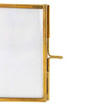 Brass Hinged Double Photo Frame