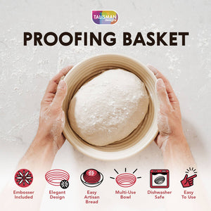 Artisan Bread Proofing Bowl with Embosser