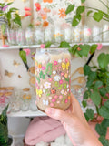 Floral Garden Glass 16oz.