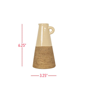 Earthen Colorblock Ceramic Bud Vase