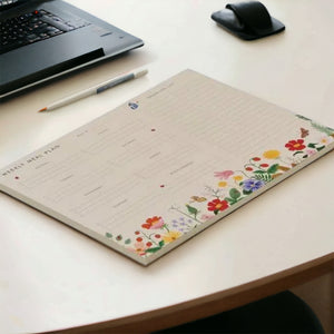 Strawberry Fields Meal Planner Notepad