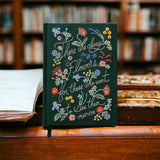 There Are Always Flowers Embroidered Journal