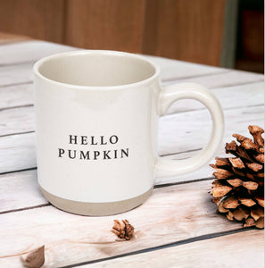 Hello Pumpkin Stoneware Coffee Mug