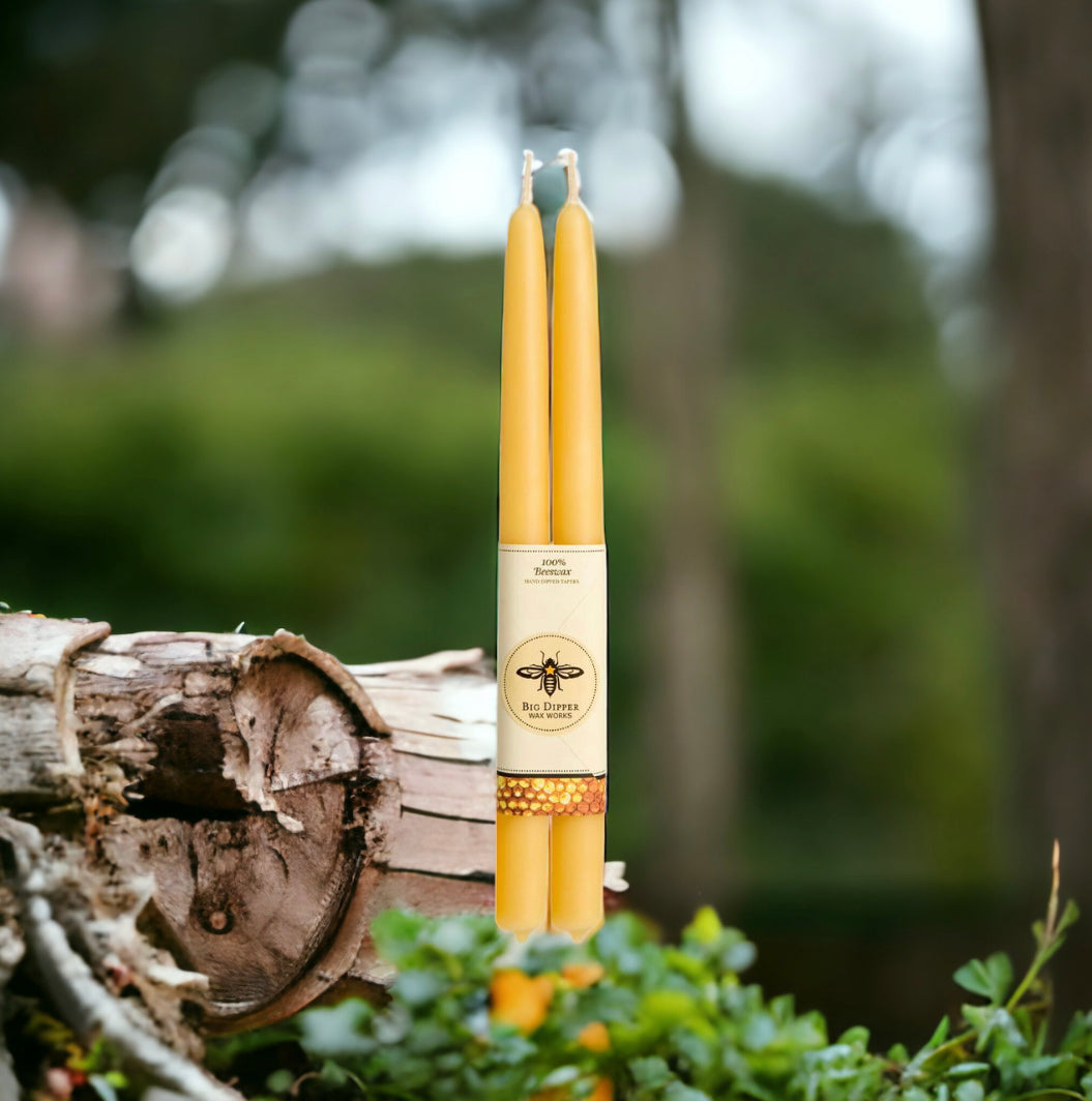 100% Pure Beeswax Tapers