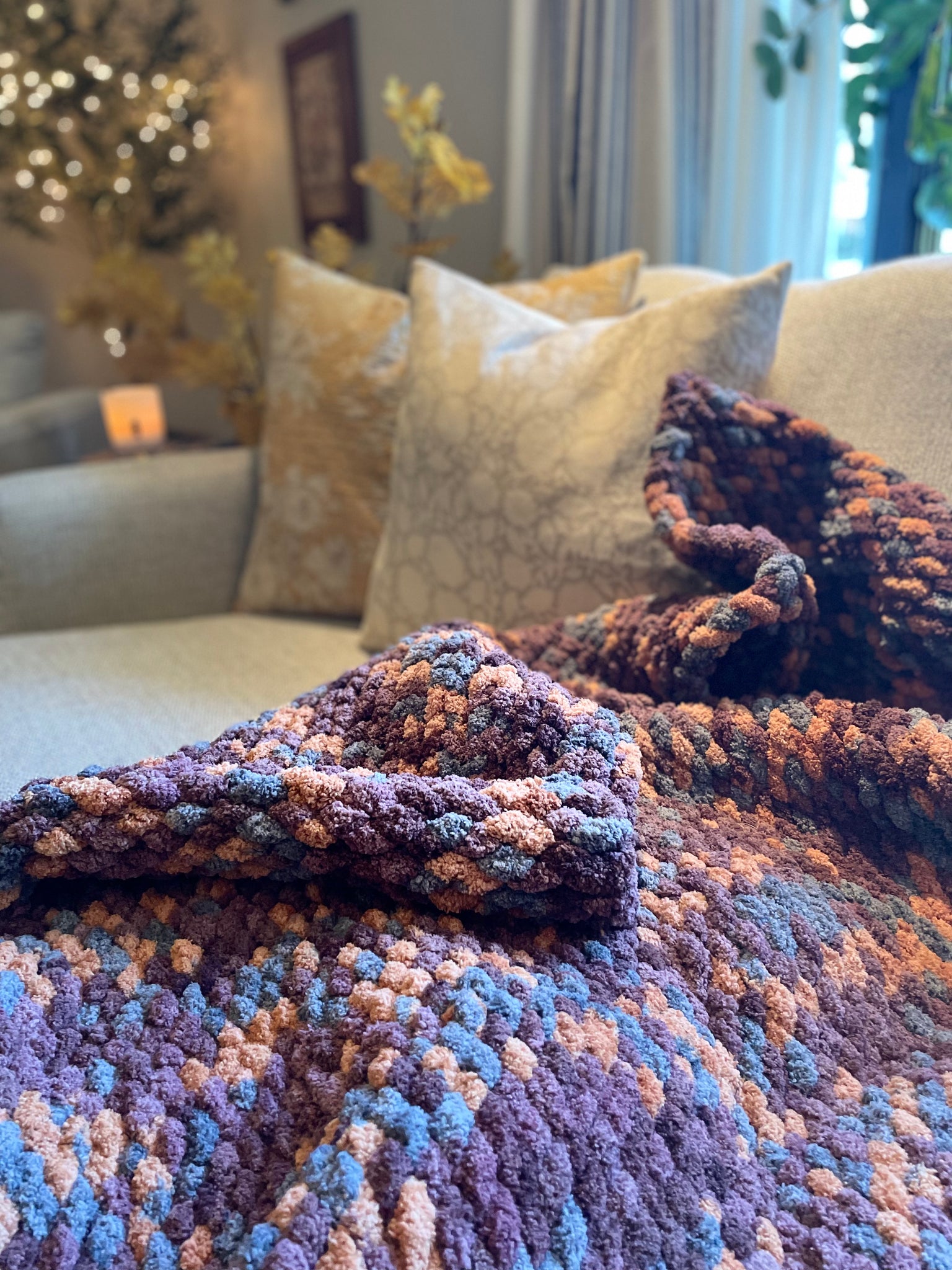 Recycled Wool Blanket in Olive Herringbone TBCo– Cozy Haus Co.