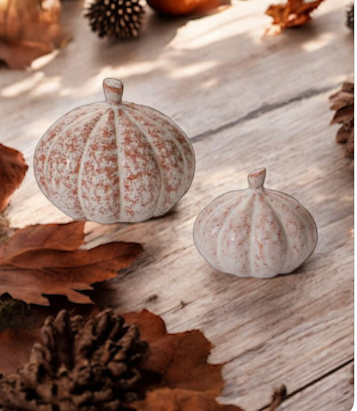 Pumpkin Patch Figurine - Set of 2 | Orange