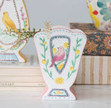 Whimsical Avian Ceramic Vase