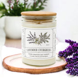 Soy Candle, Lavender Evergreen, Woody & Herbal Scent Finding Home Farms