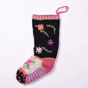 Celeste Wool Knit Christmas Stocking