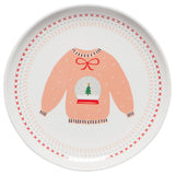 Ugly Christmas Sweater Appetizer Plates Set of 4