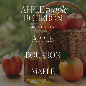 Apple Maple Bourbon / 15 oz Soy Candle