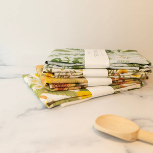 Potager Printed Linen Tea Towel