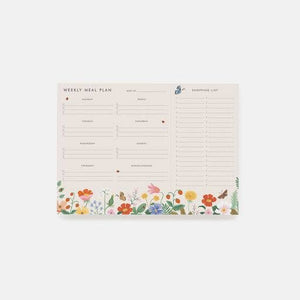 Strawberry Fields Meal Planner Notepad