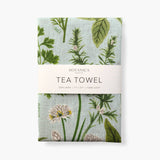 Potager Printed Linen Tea Towel