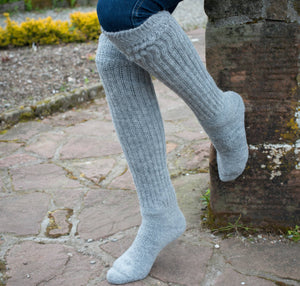 Alpaca Chunky Knee Socks Samantha Holmes