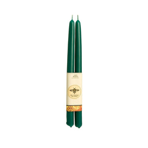 100% Pure Beeswax Tapers: Standard (12" x 7/8") / Forest